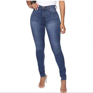 WJ336 NWT Fashion Nova High Waisted Denim Jeans 5